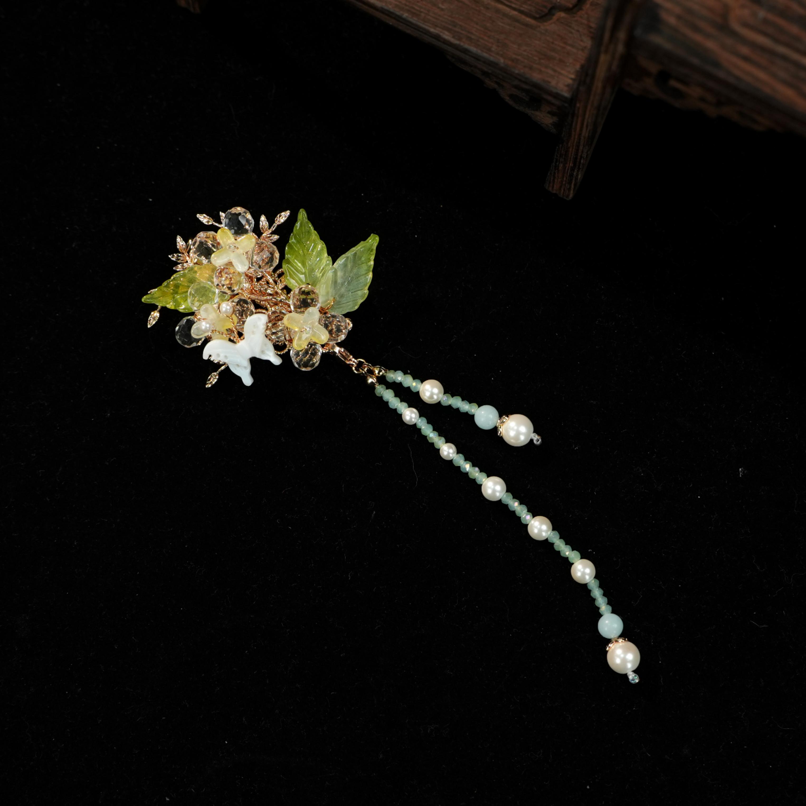 古悦倾城【清灵发夹】古风汉服发饰