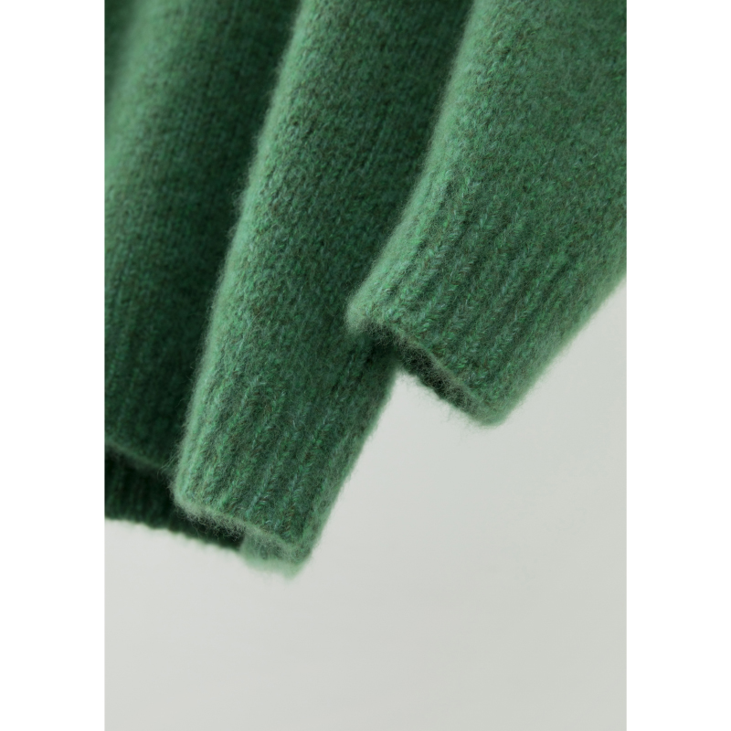 合股花纱圆领时髦冬针织衫ZZS4K0103