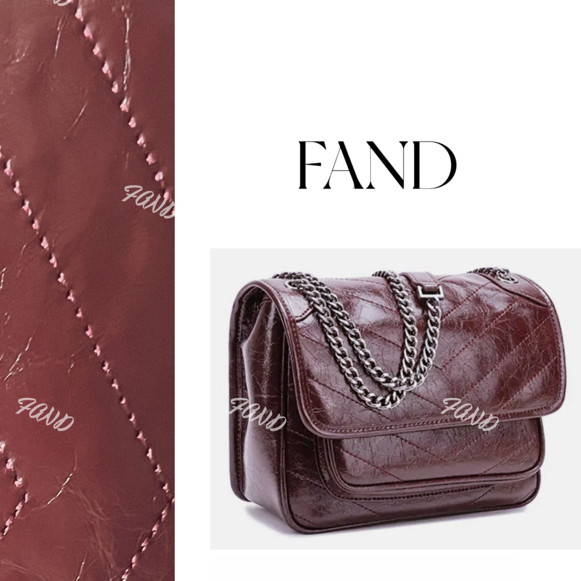 经典明星同款大号斜纹蜡线链条包单肩流浪斜挎包