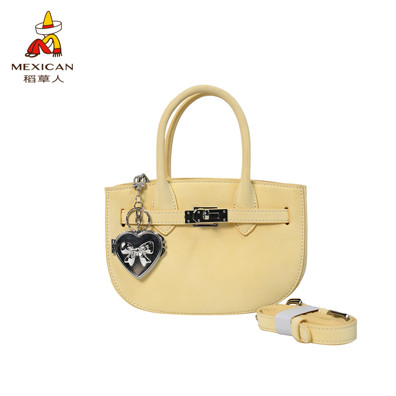 稻草人上新2025春季小众设计铂金包包百搭手提凯丽锁扣斜挎包包测