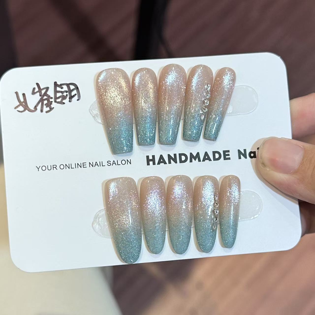 【孔雀翎】纯手工穿戴甲