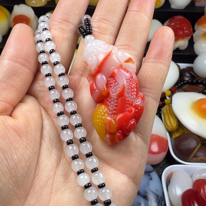 新疆戈壁五彩石金丝