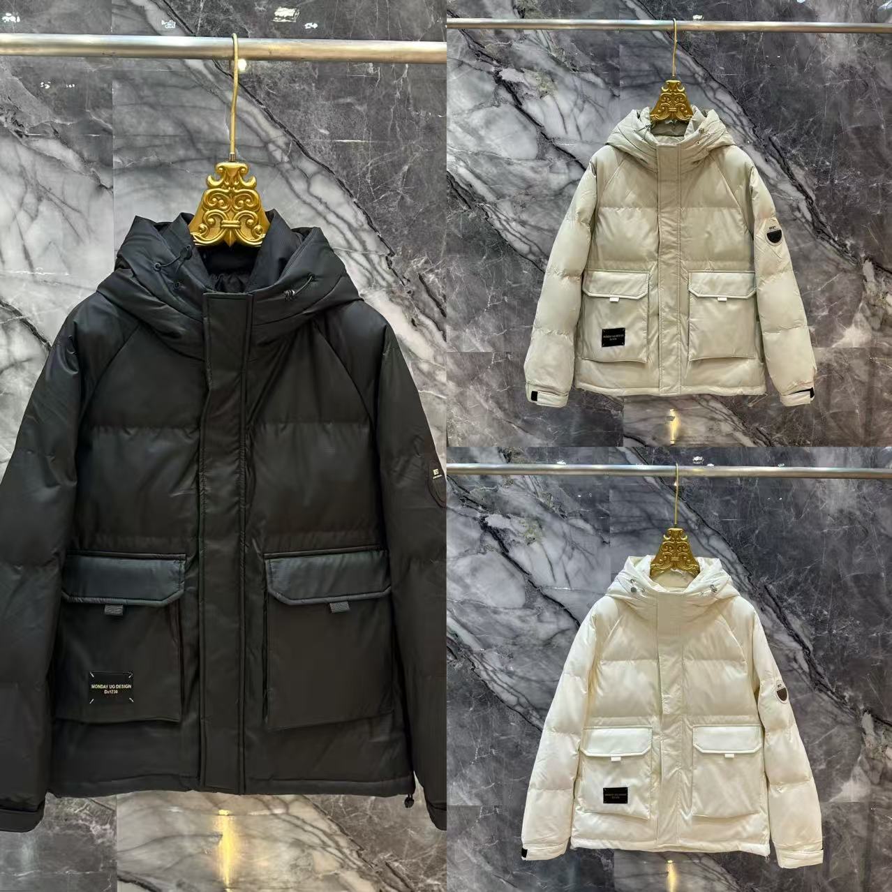 【F】冬季新款时尚加厚保暖防寒服外套6620【无水洗唛】