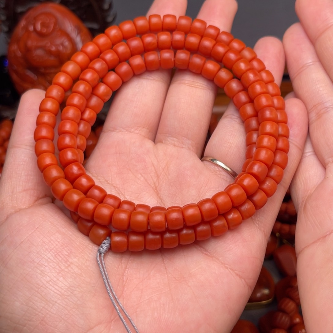 南红玛瑙卡7尺寸未镶嵌