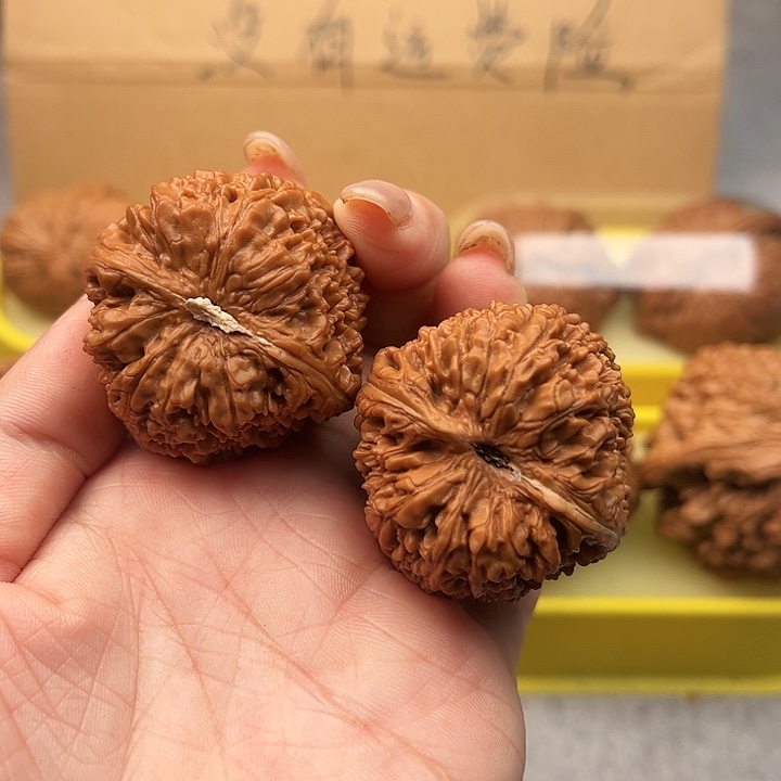 文玩核桃把件37.5蒜头全品