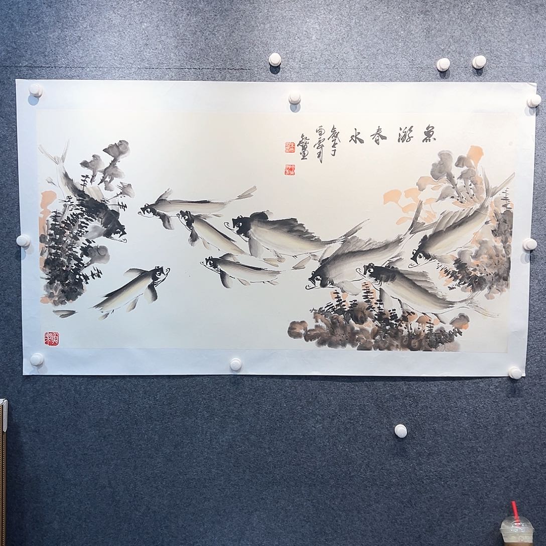 国画纯手绘系列画心