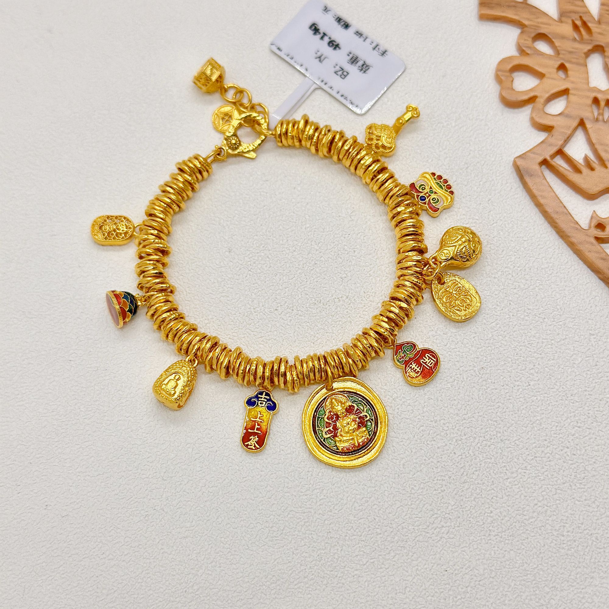 足金999饰品卡5 手链49.14g 长14cm