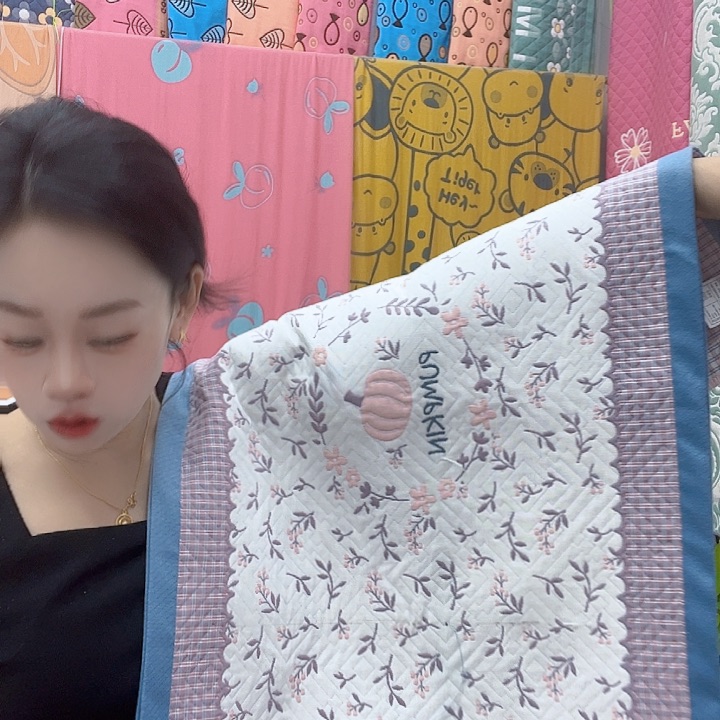 棉蓝色小南瓜纯棉