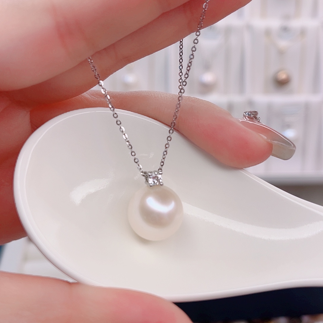 未镶嵌淡水珍珠吊坠(赠链)