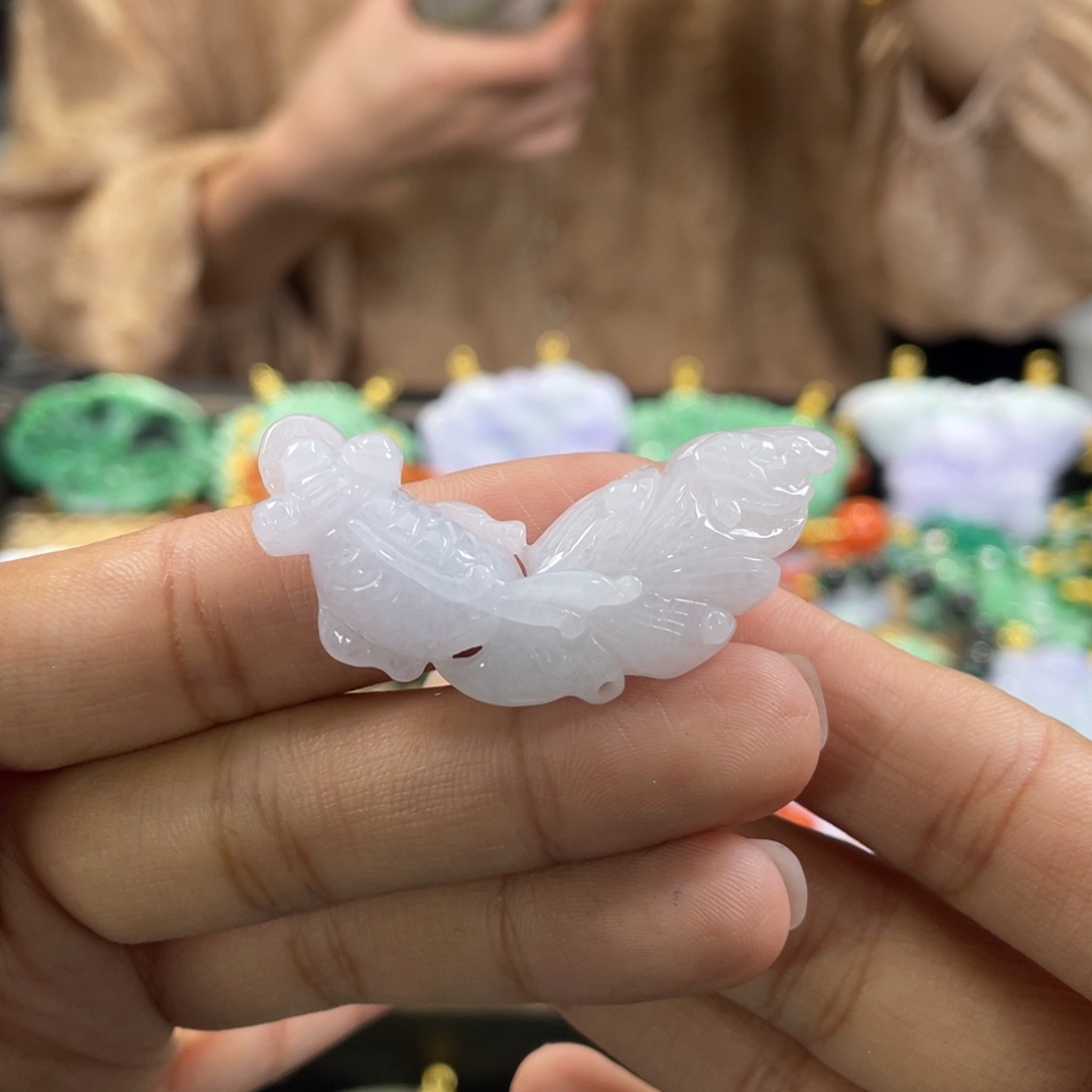 翡翠颈饰未镶嵌代编织