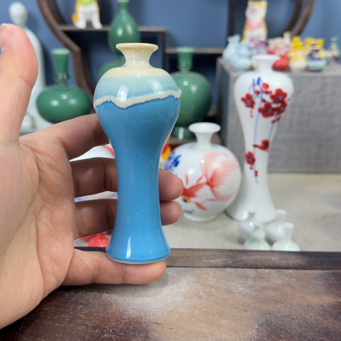 陶瓷手工小花器摆件