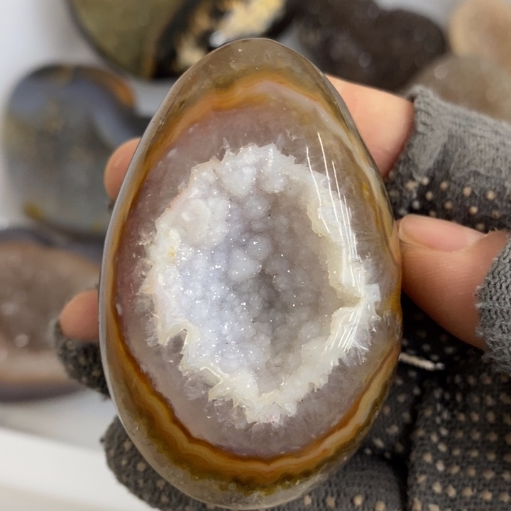 未镶嵌紫晶珠宝半成品