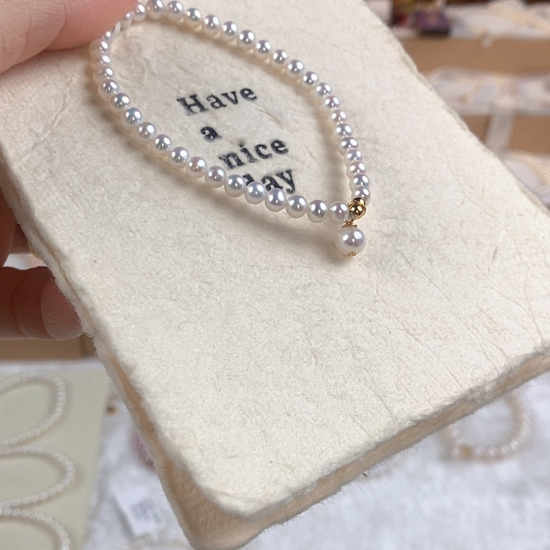 手绳淡水珍珠银S925镶嵌