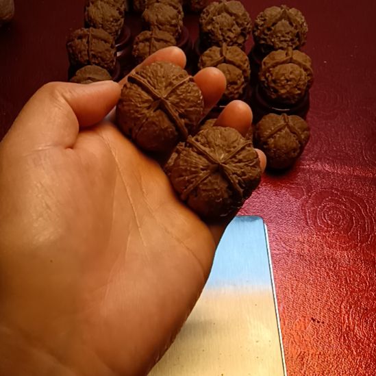 文玩核桃把件四棱2号