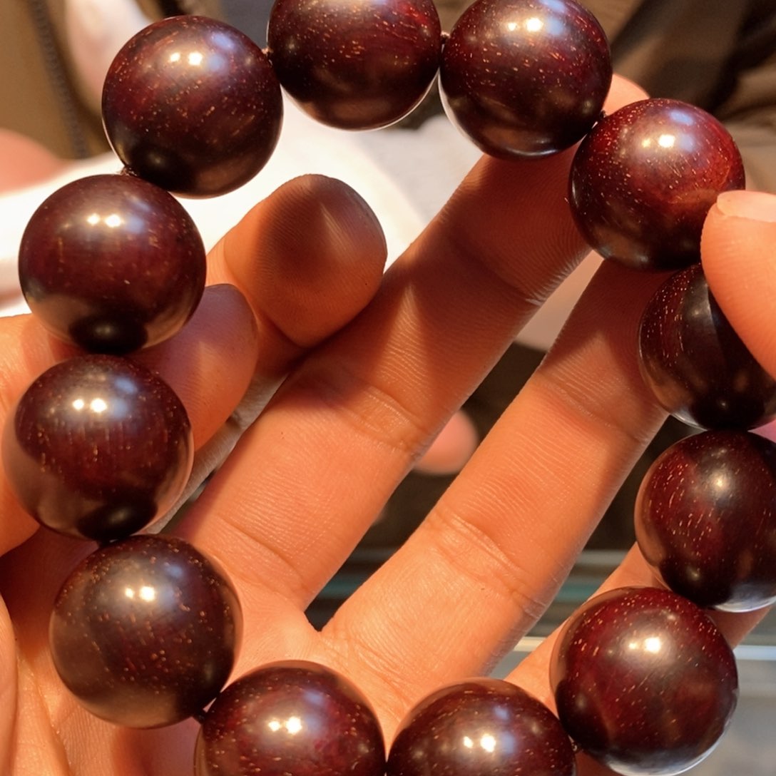 小叶紫檀手串/手链1.8暴12颗