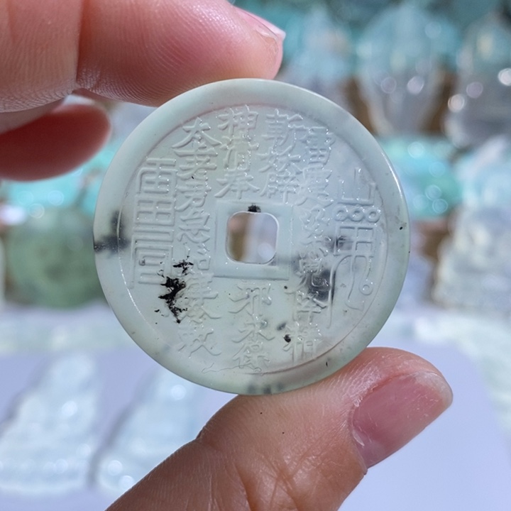 岫玉吊坠未镶嵌吊坠