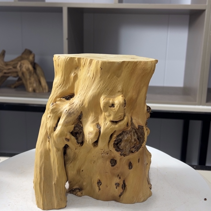 木石榴木榴疤底座摆件