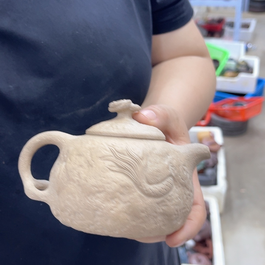 茶壶紫砂宜兴紫砂壶瑕疵