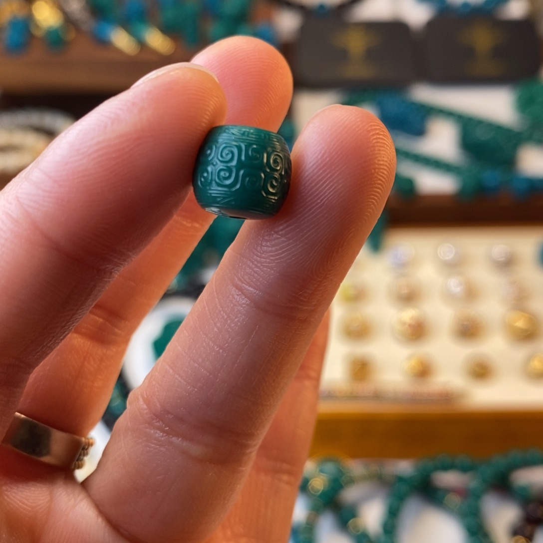 琉璃DIY地狱色10mm1个回纹