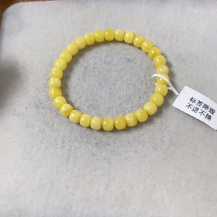 蜜蜡裸石未镶嵌串