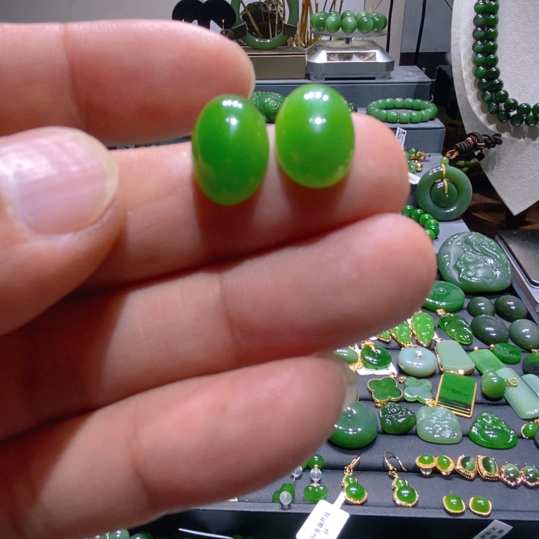 未镶嵌戒指和田玉（碧玉）木*尔