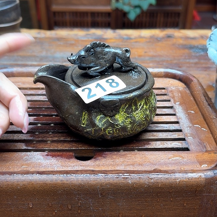 纯手工制作粗陶茶具