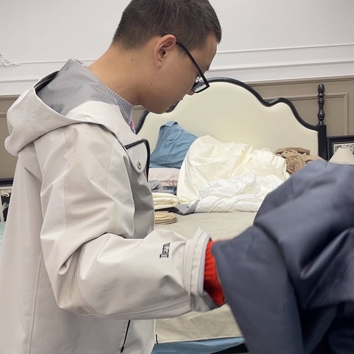 蓉***嚒棉全棉棉全棉029一对枕套➕床笠1.5