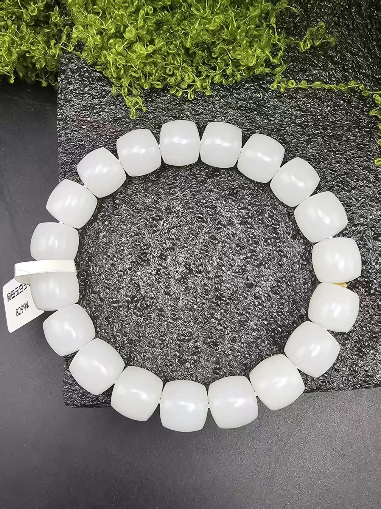 和田玉白玉直切手串时尚