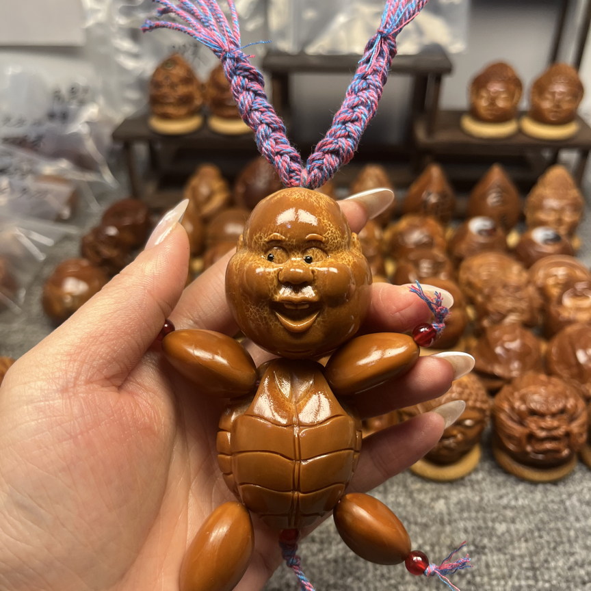 网红龟仙人 好可爱 定制款超大尺寸 橄榄核雕