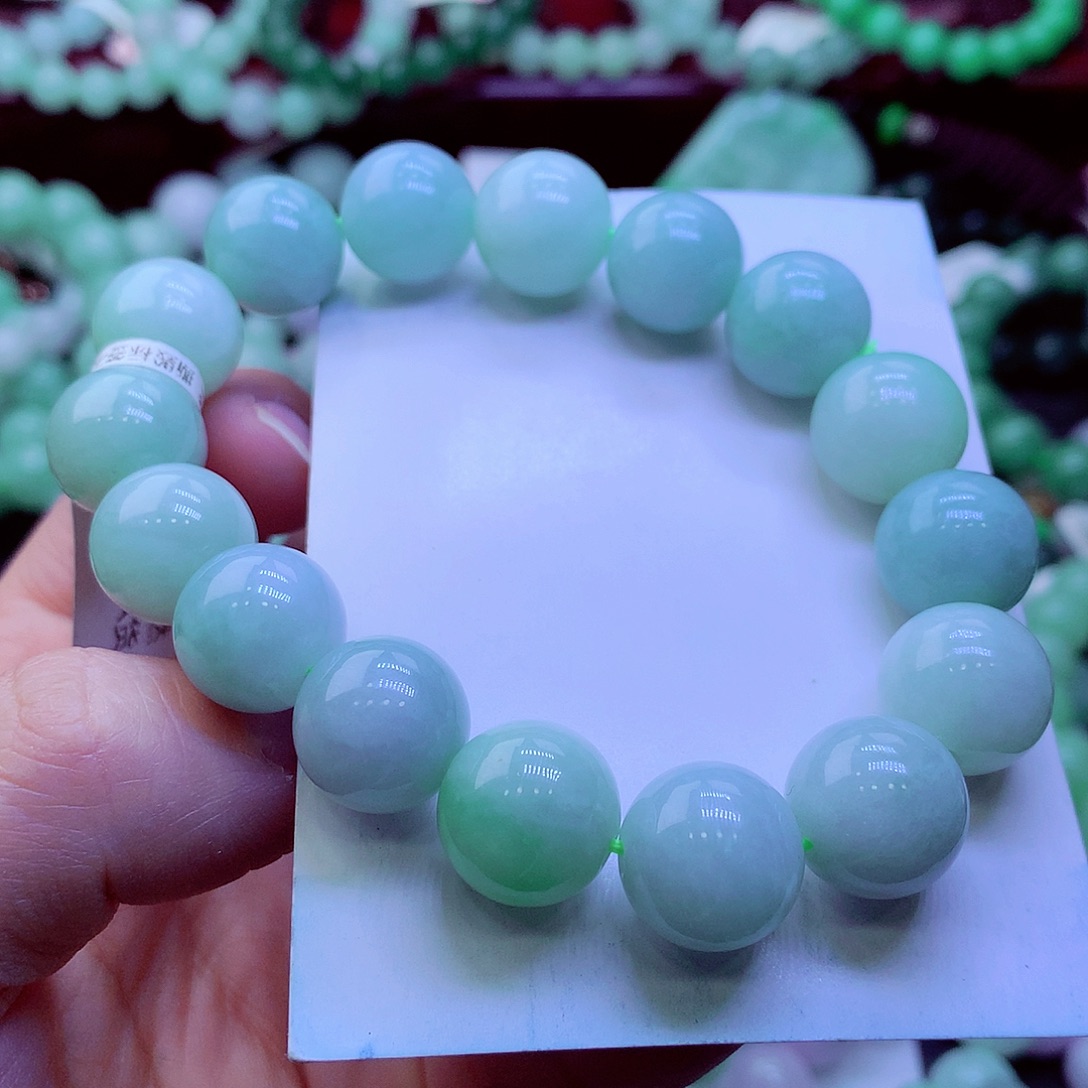 翡翠未镶嵌毛衣链