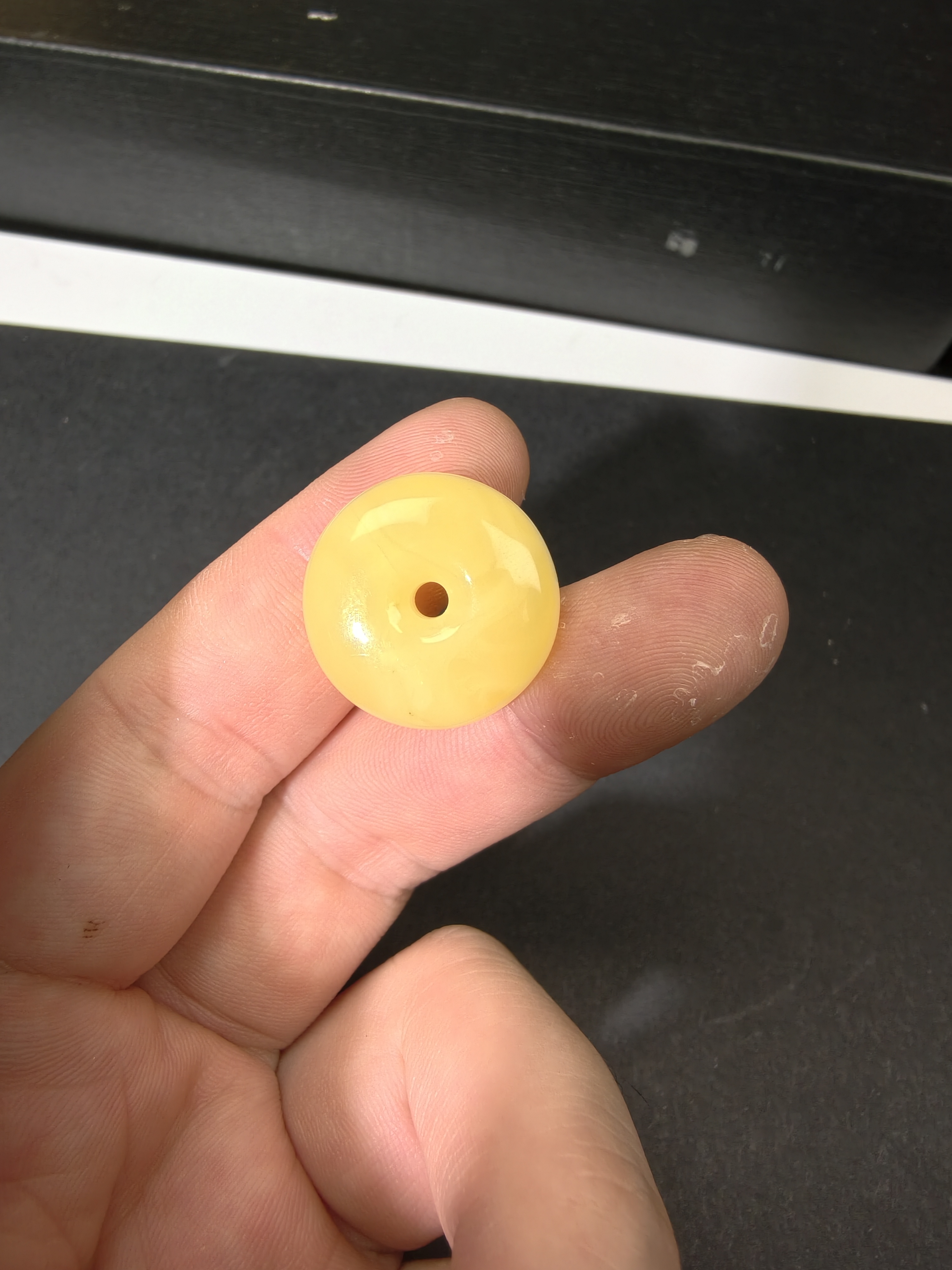 直播福利 蜜蜡平安扣21.7mm 2.56g