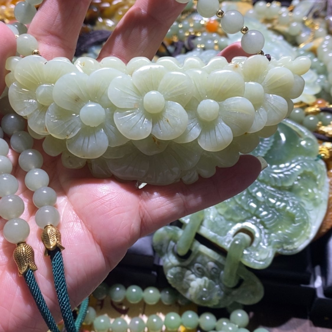 【闪购商品】岫玉毛衣链未镶嵌