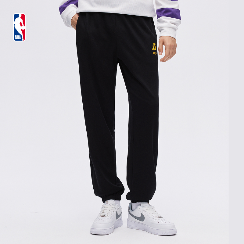 【秋冬新品】NBA官方洛杉矶湖人男女同款休闲长裤束脚运动卫裤