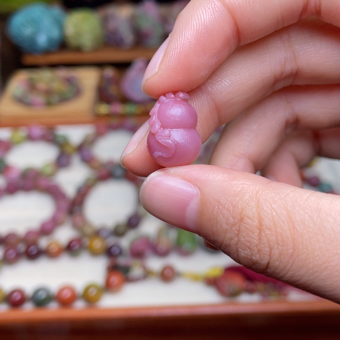 玛瑙/玉髓珠宝半成品未镶嵌倚**雨盐源玛瑙葫芦