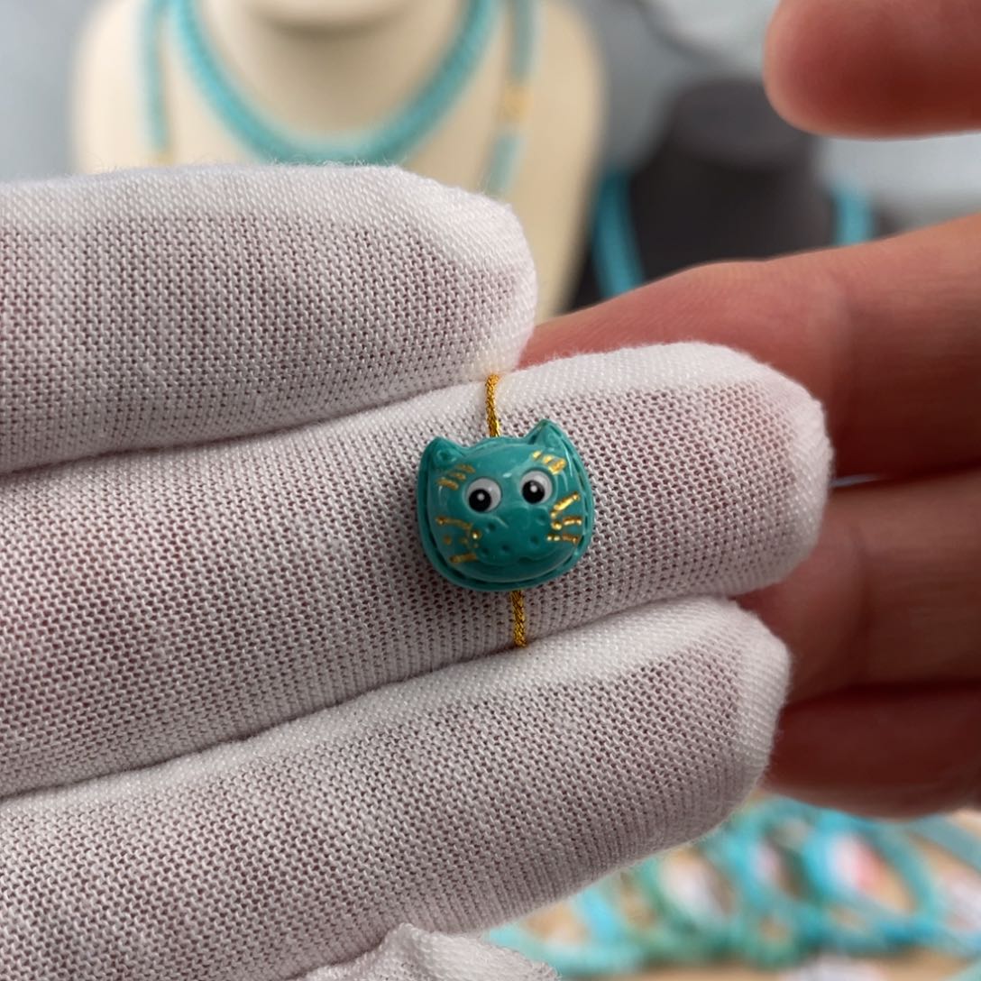 绿松石手链未镶嵌猫