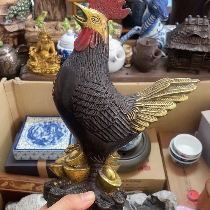 铜中古工艺品摆件