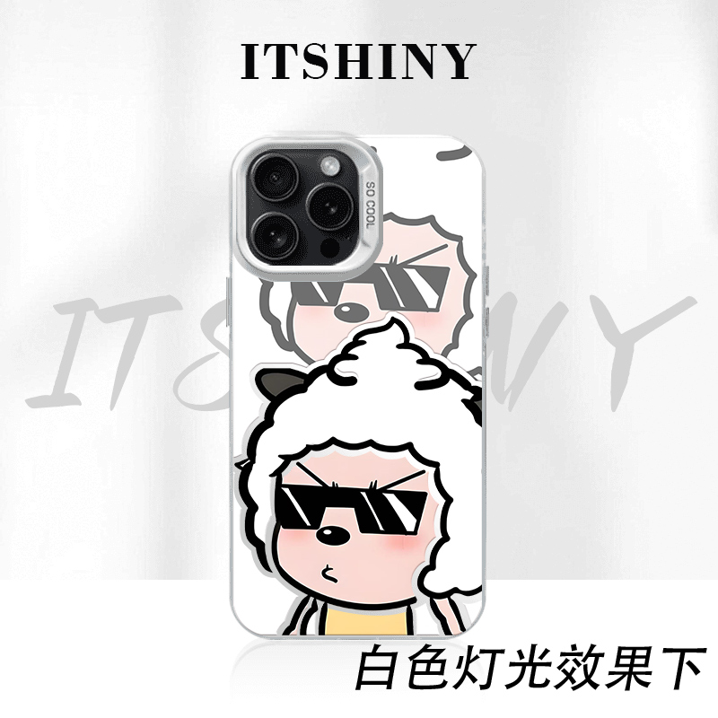 懒羊羊手机壳彩银二次元适用于苹果华为荣耀小米VIVOPPO一加