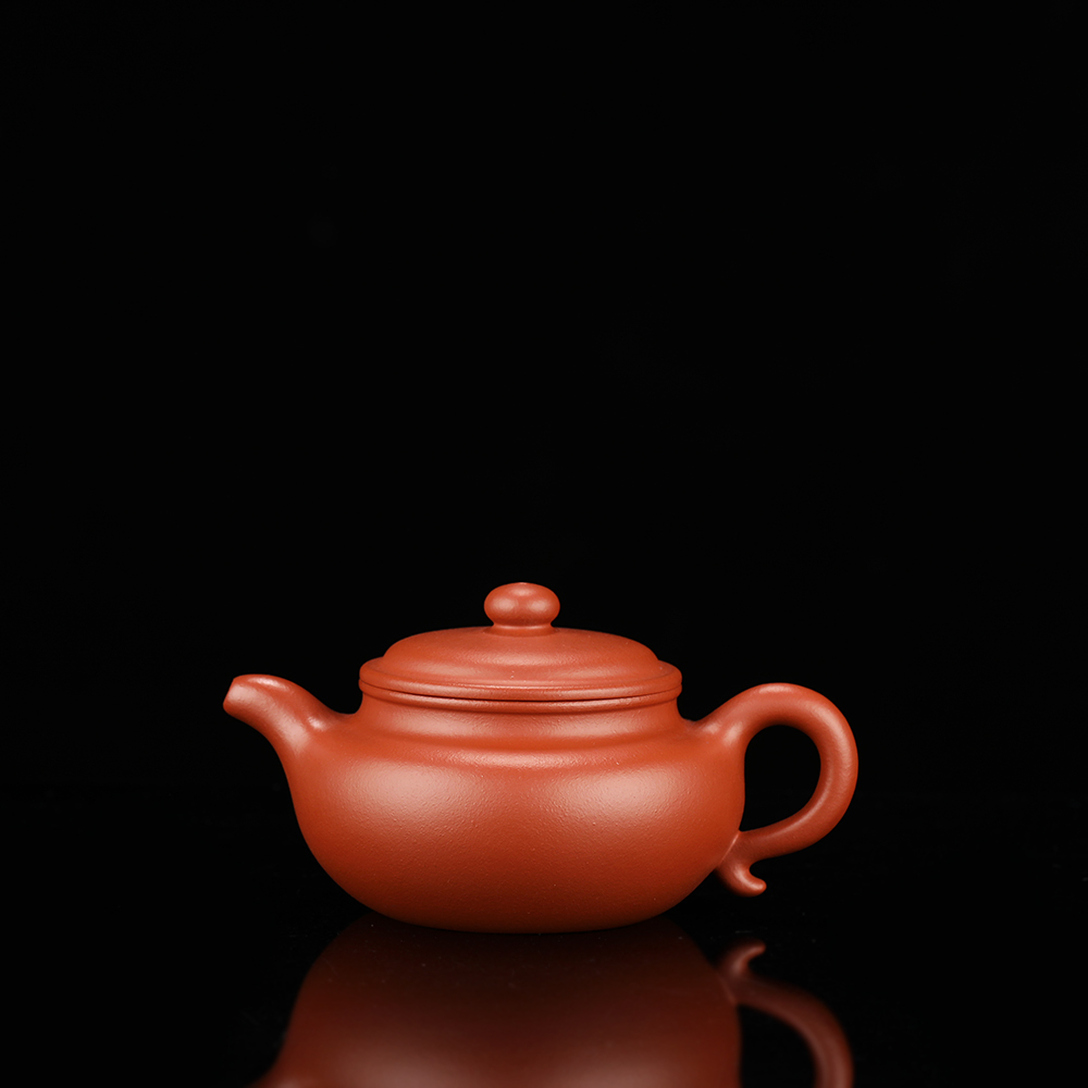 赵庄朱泥，仿古壶泡茶壶，半手工，220cc紫砂壶茶具红泥小容量泥壶