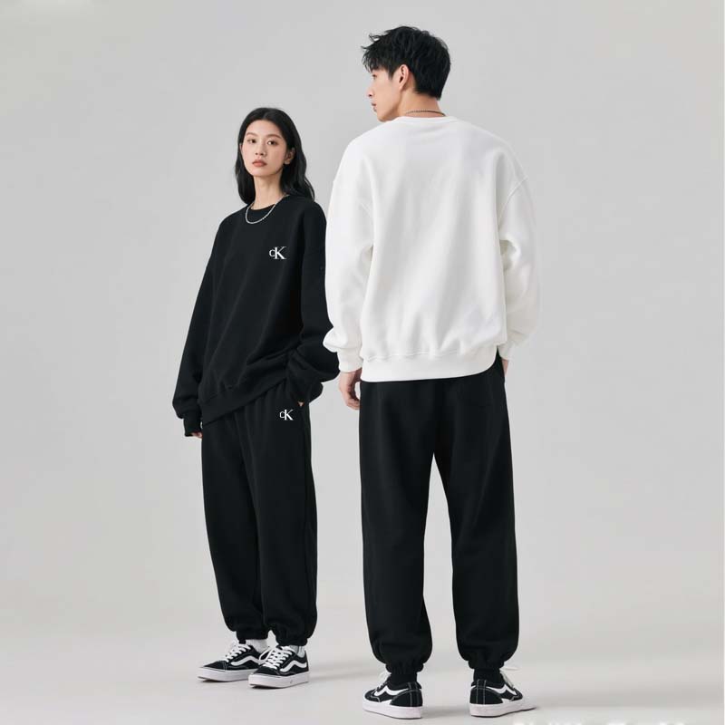 CK2025秋季新款休闲百搭运动套装男女同款户外通勤舒适宽松卫衣