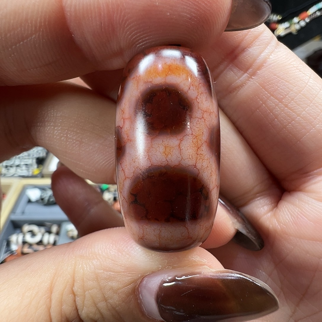 玛瑙/玉髓未镶嵌珠宝半成品吴老龙麟凤血米爷