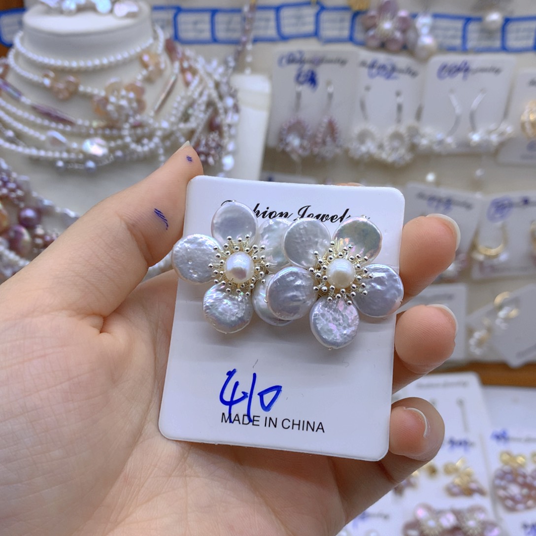 淡水珍珠银S925镶嵌颈饰