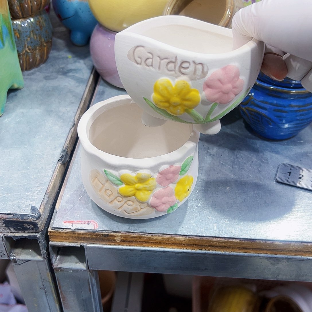 有孔，外贸尾单陶瓷花盆凑单10米包邮