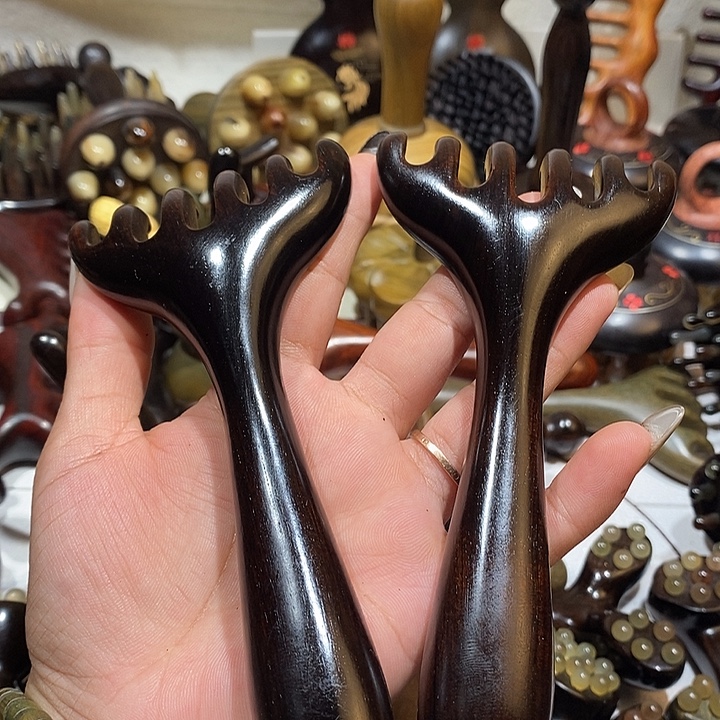 爱***儿紫光檀紫光檀六齿耙子