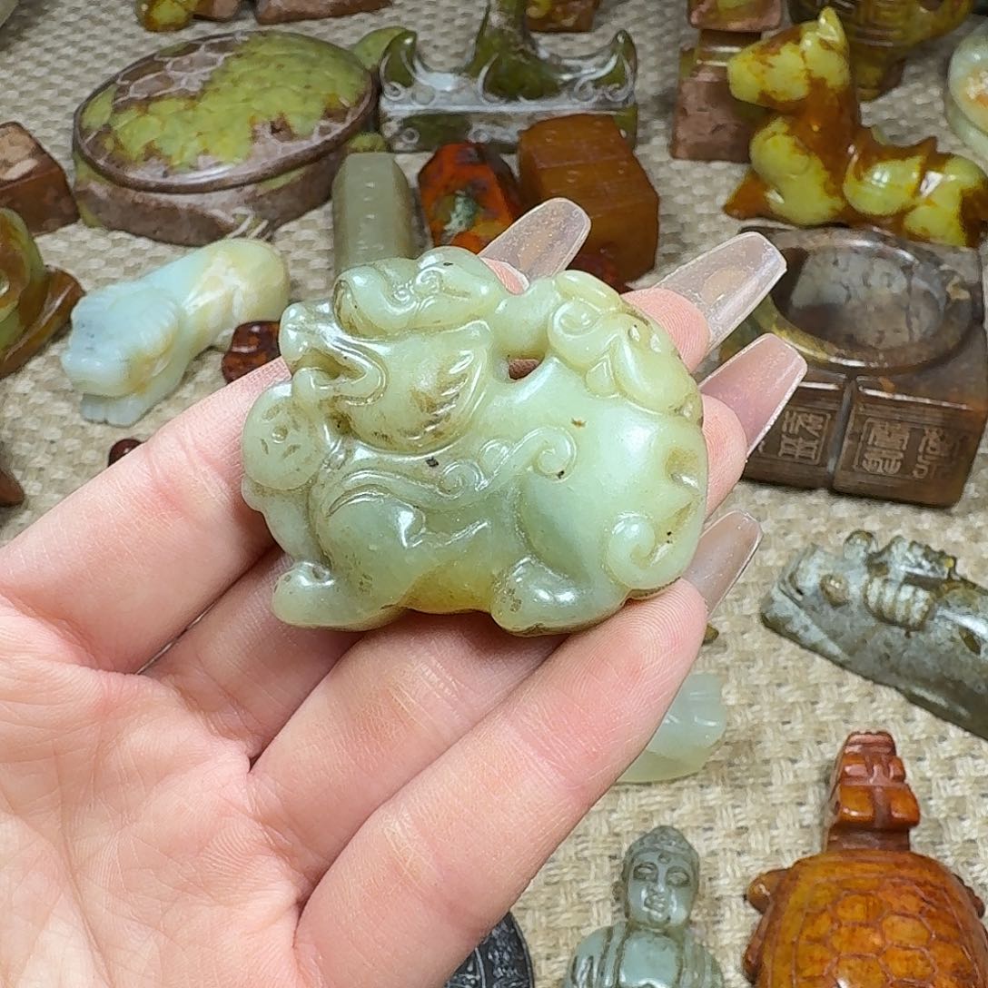 白玉菩提吊坠挂件