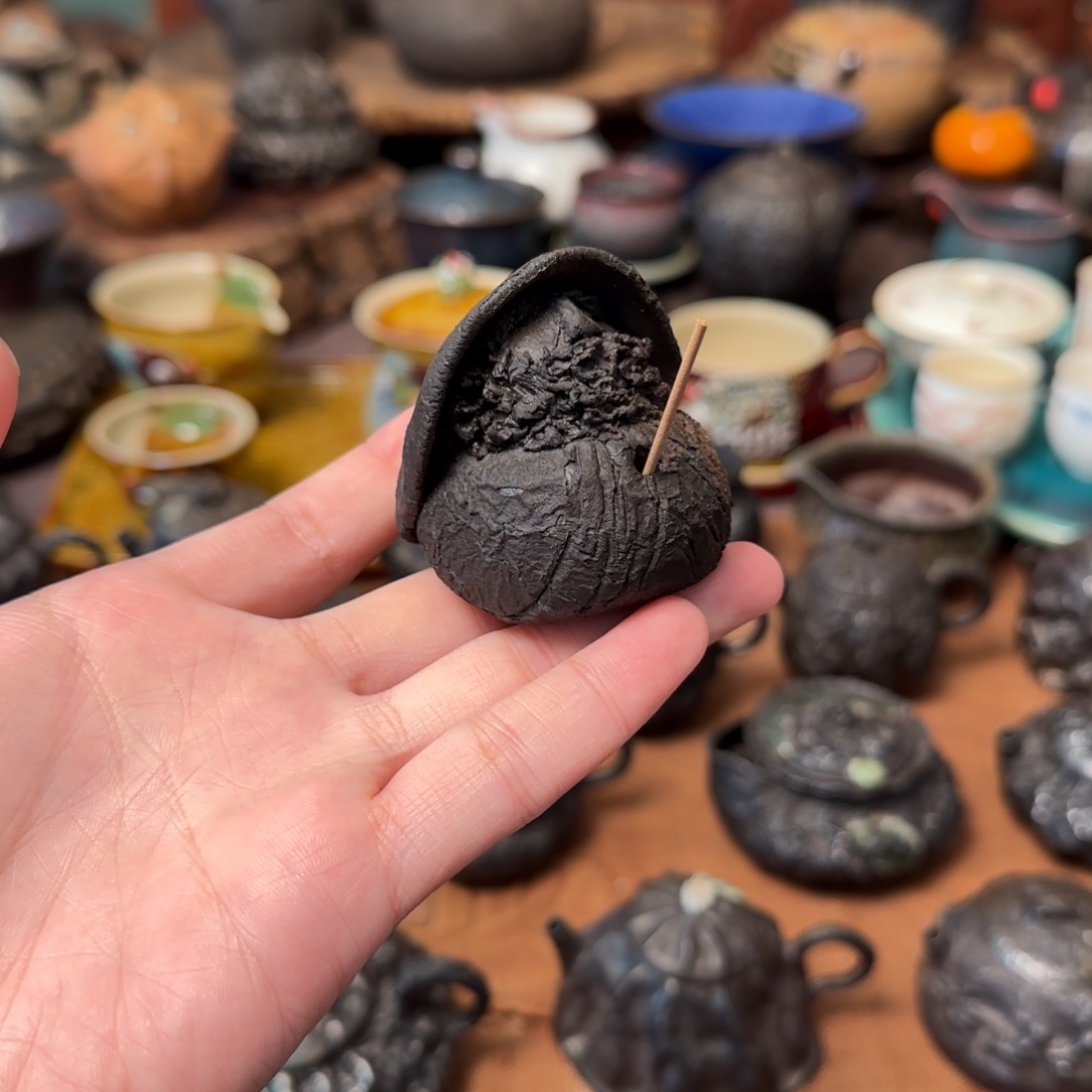 钓鱼翁香插茶宠盖置