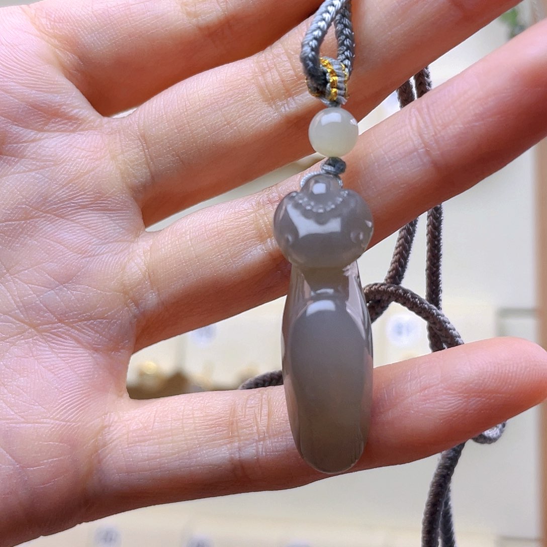 和田玉未镶嵌吊坠(赠链)笙*