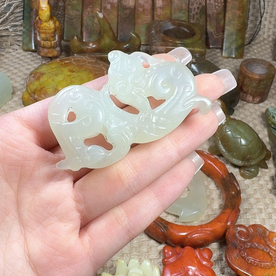 白玉菩提吊坠挂件