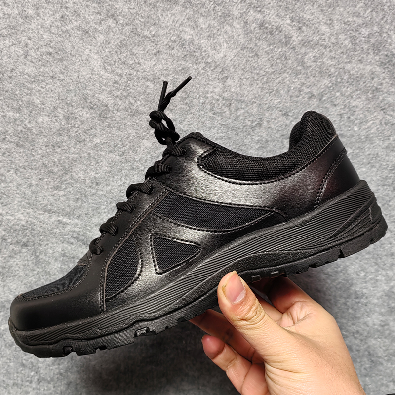 （福中户外）小黑鞋作训鞋训练黑色防穿刺春夏运动鞋透气登山旅游鞋