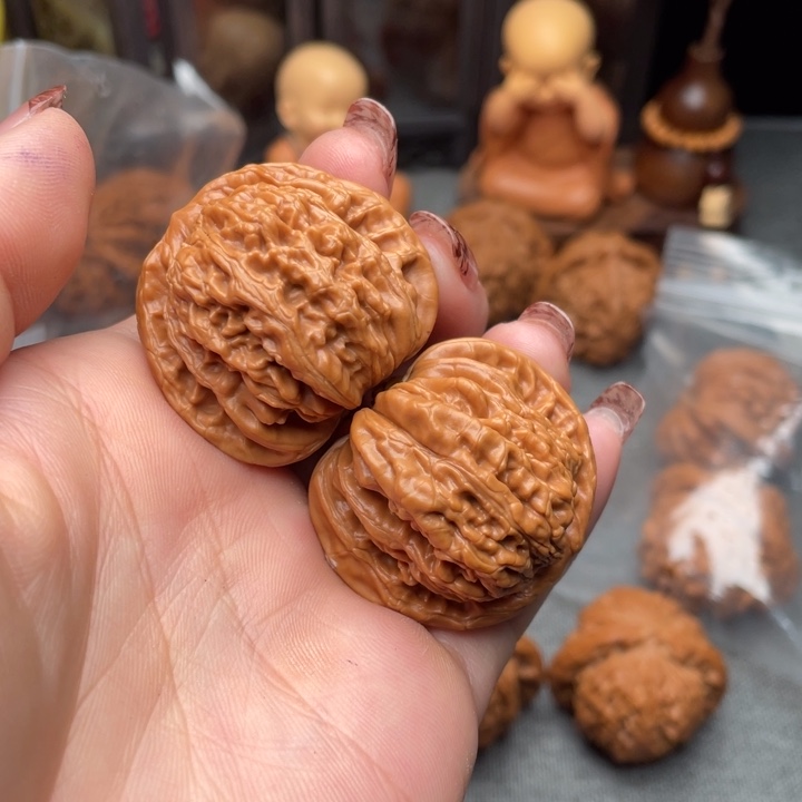 逗***天把件文玩核桃四座楼37全品