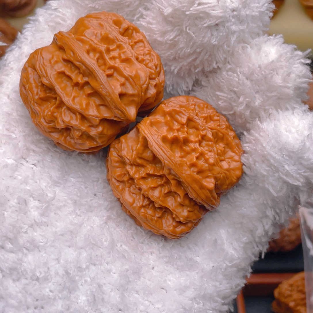 文玩核桃把件d***王41肚平谷方块